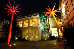 Für das Kunstmuseum Celle schuf Otto Piene die Skultur "Feuerwerk für Celle". Foto: Julia Otto
